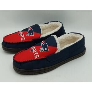 New England Patriots Foco Color Block Moccasins Men's S (7-8)